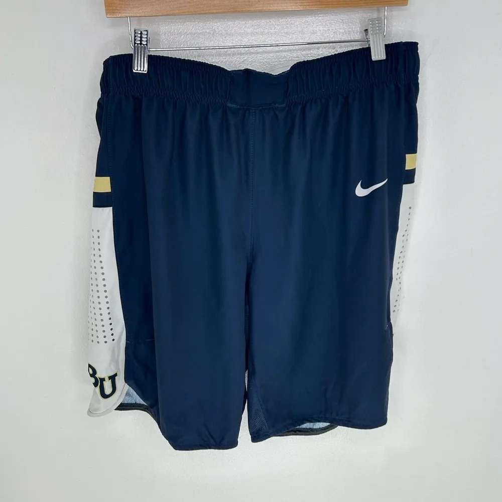 Nike Dri-FIT Elite Bethel University BU Team Issue Shorts XL Navy Minnesota 34x9